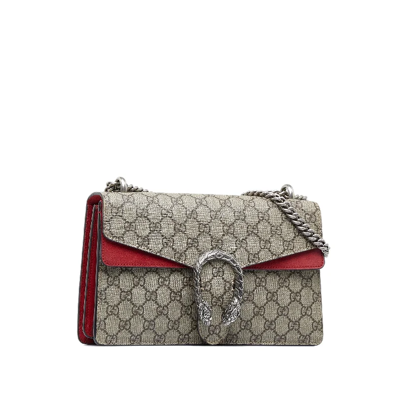 Gucci backpacks for women with a hidden back pocketGucci Dionysus Small Brown GG Supreme Canvas