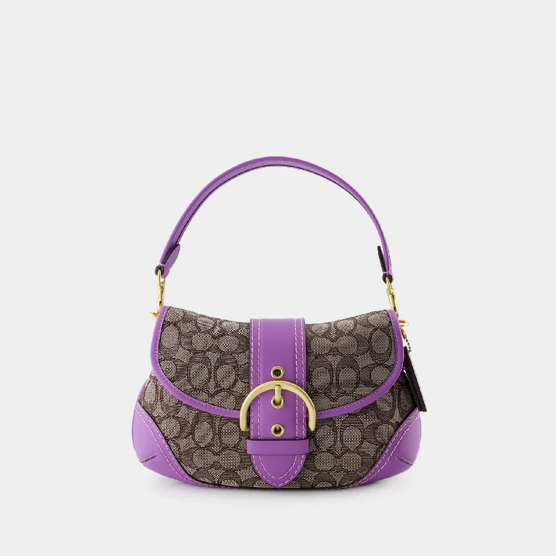 Coach handbags with a beaded trim for a glamorous and elegant lookSoho Hobo Bag - Coach - Leather - Purple