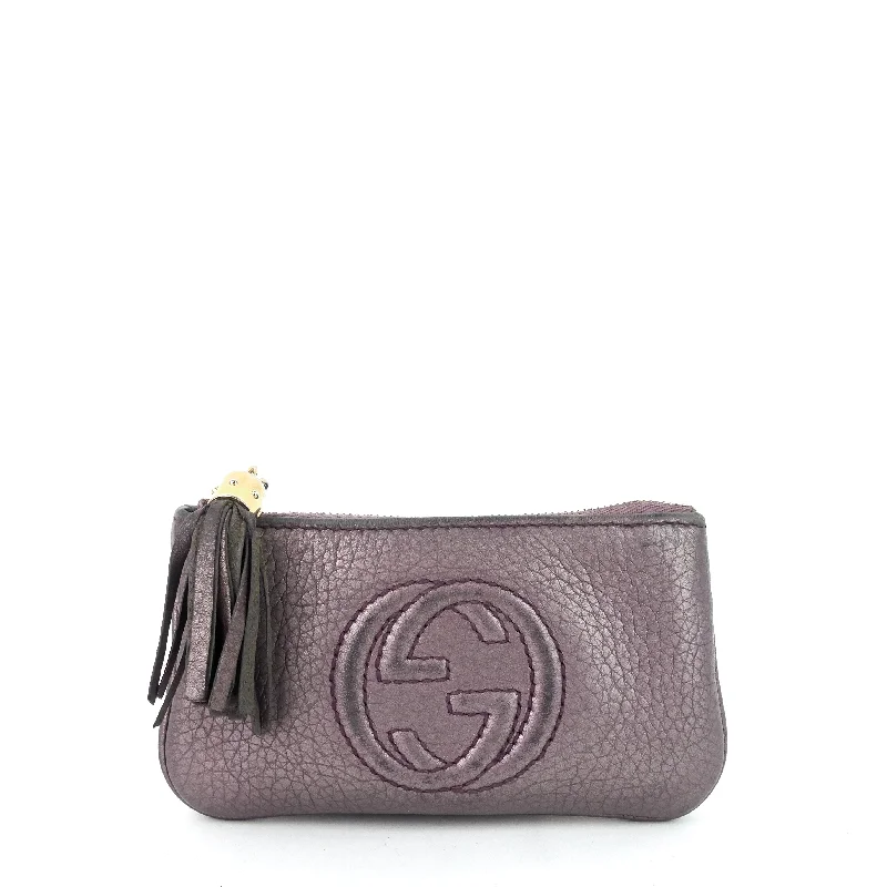 Gucci backpacks for women with a sleek silhouetteCalf Leather Soho Key Pouch