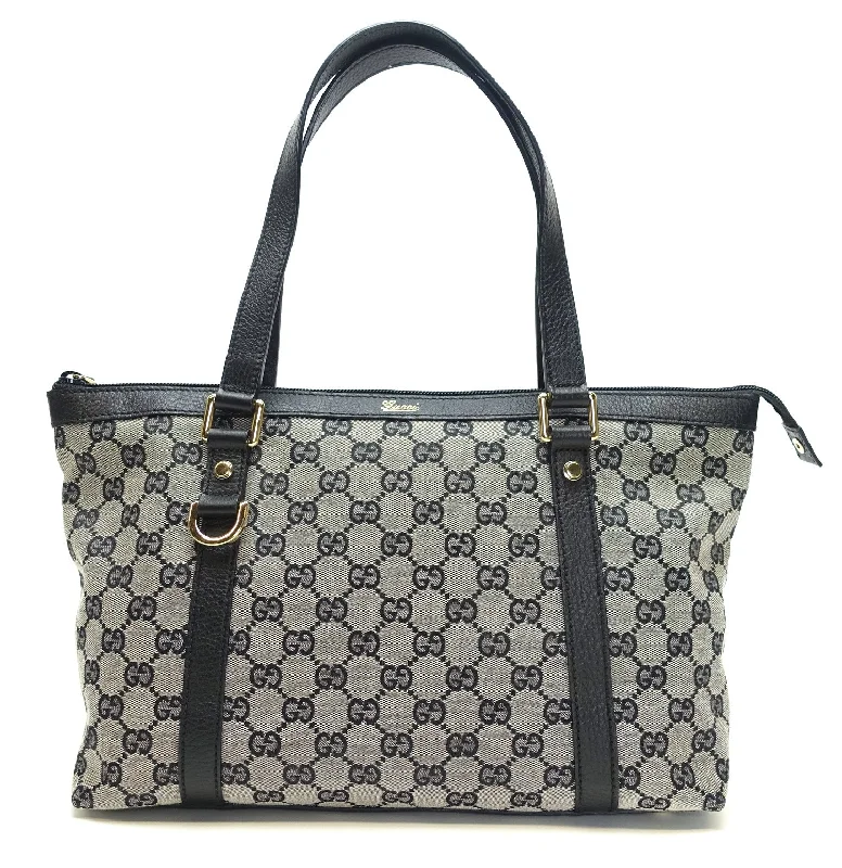 Gucci tote bags for women with a water - resistant coatingAbbey Monogram Canvas Zip Tote Bag