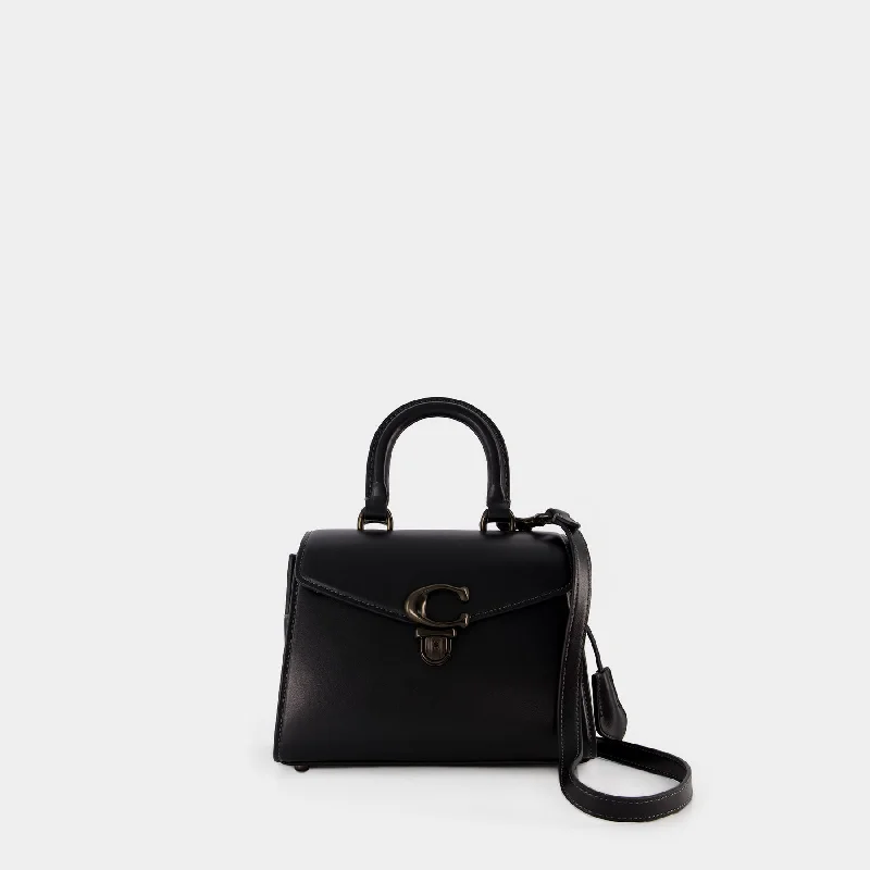 Coach bags with a patent - leather finish for a shiny and sophisticated appearanceSammy Top Handle 21 Bag - Coach - Leather - Black