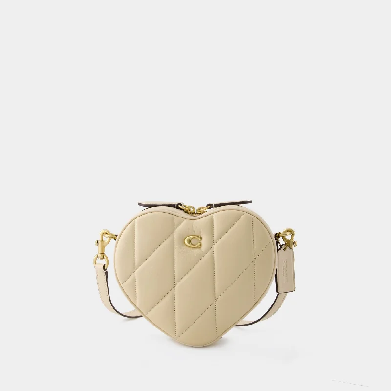 Coach bags with a back - zip pocket for storing valuables securelyHeart Crossbody - Coach - Leather - Ivory