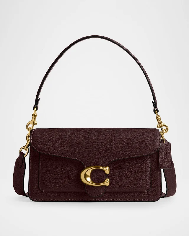 Coach tote bags with a spacious interior and multiple compartments for organizationTabby Pebbled Leather Shoulder Bag