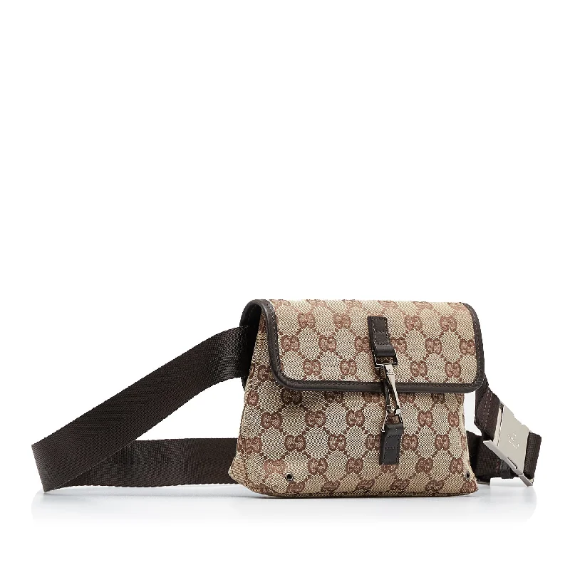 Gucci handbags for women with a patent - leather finishGucci Jackie Brown GG Canvas