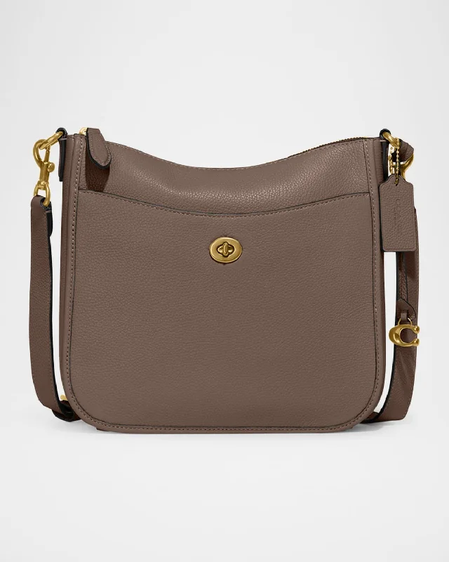 Coach handbags with a metal - framed clasp for durability and stylePolished Pebble Leather Crossbody Bag