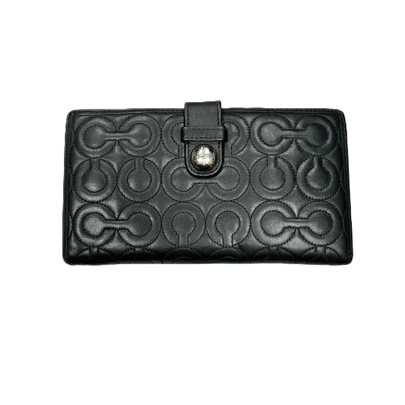 Coach handbags with a beaded trim for a glamorous and elegant lookWallet Designer By Coach, Size: Large