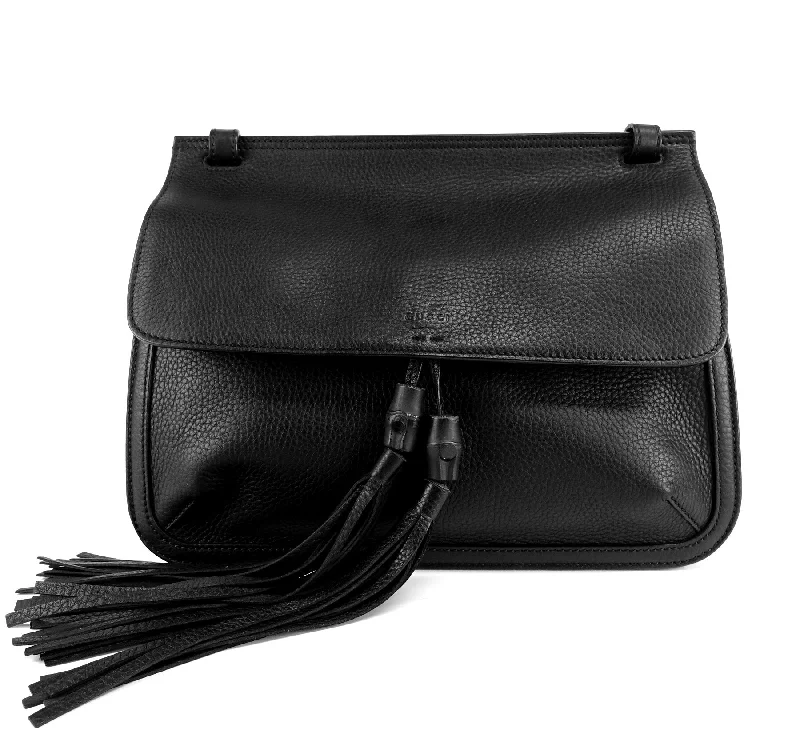 Women Gucci bags with a zip - around closure for securityBamboo Daily Flap Calf Leather Bag