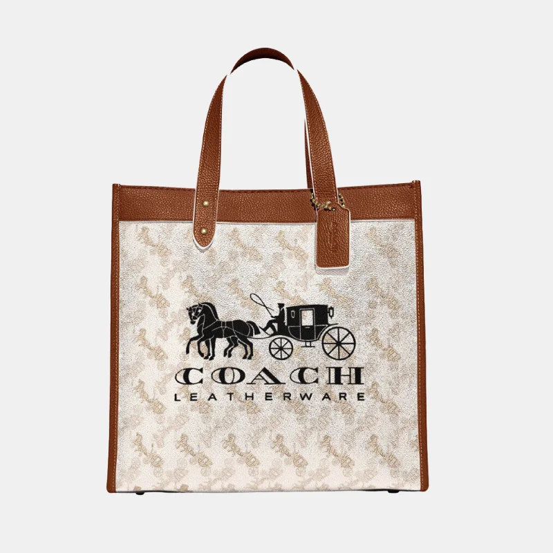 Coach Borough bags with a removable interior organizercoach Field Tote With Horse And Carriage Print