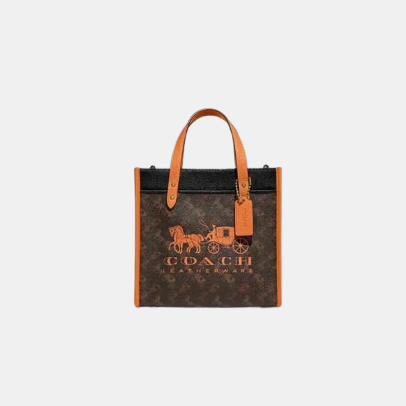 Coach crossbody bags with a detachable coin purse for added functionalityCoach Field Tote Bag 22 with Horse & Carriage Print