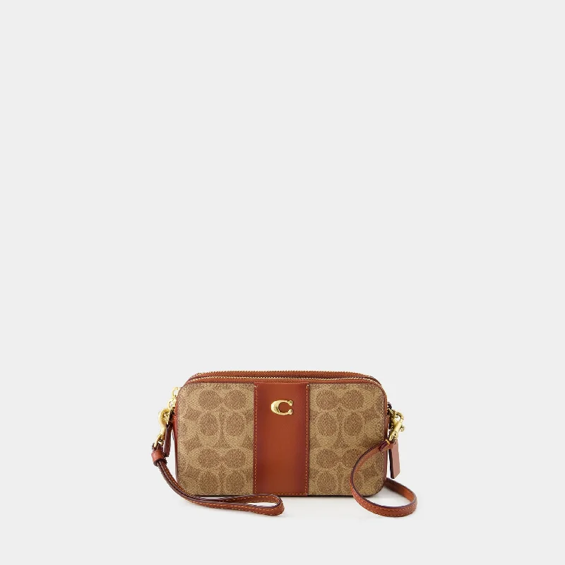 Coach tote bags with a double - handle and shoulder - strap option for easy useKira Crossbody - Coach - Canvas - Tan Rust