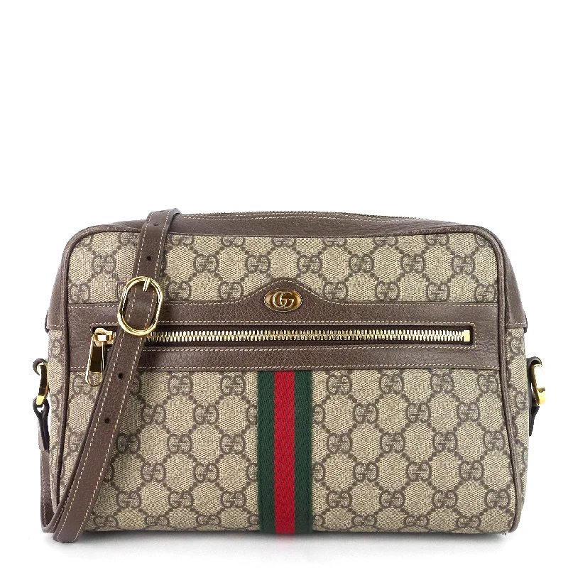 Women Gucci crossbody bags with a printed floral patternOphidia Small GG Supreme Canvas Bag