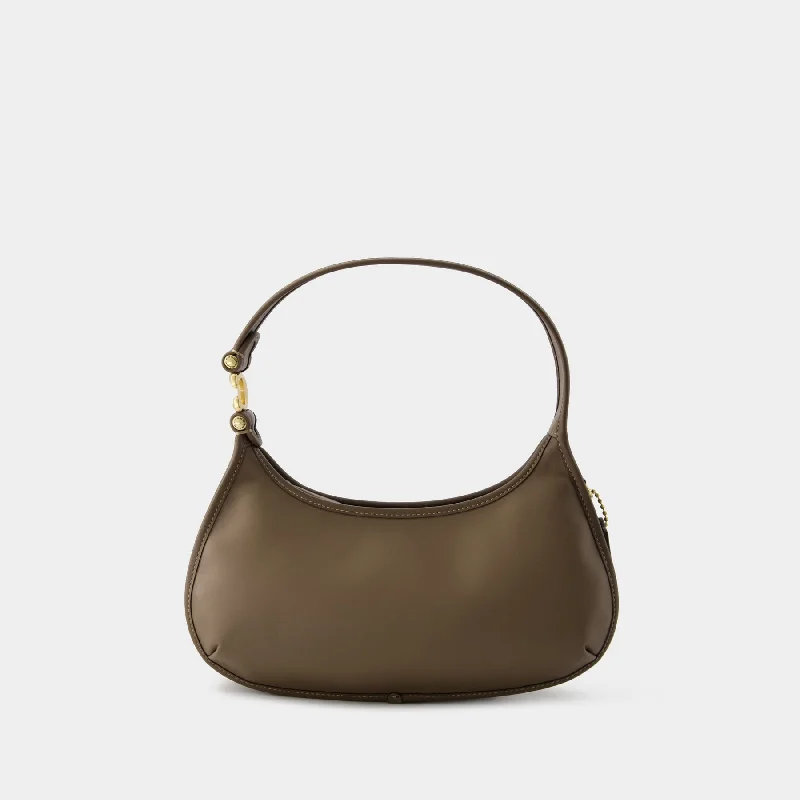 Coach tote bags with a double - handle and shoulder - strap option for easy useEve Hobo Bag  - Coach - Leather - Dark Stone