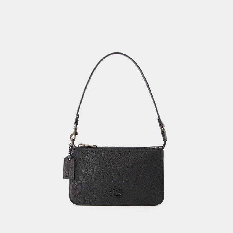 Coach Rogue bags with a monogram - embossed leather surfacePouch Bag - Coach - Leather - Black