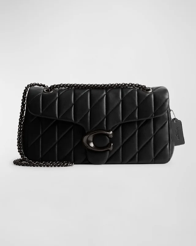 Coach bags with a zip - top closure and a front - pocket for quick accessTabby Quilted Leather Shoulder Bag