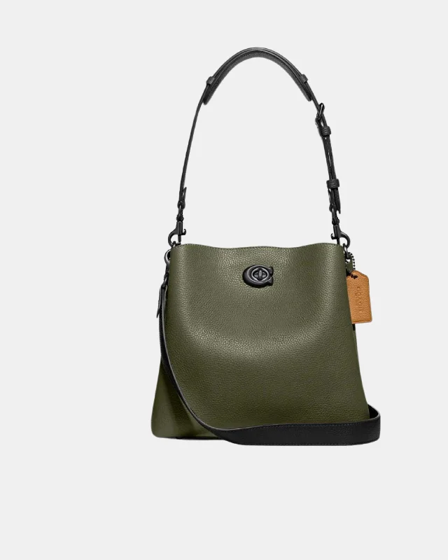 Coach Borough bags with a structured silhouette and a magnetic - snap closureCoach Willow Bucket Bag In Colorblock