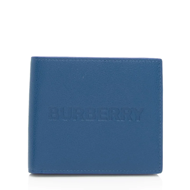 Durable Burberry Canvas Bags for Everyday UseBurberry Grainy Calfskin Embossed Logo Bi-Fold Wallet (SHF-qaekqv)