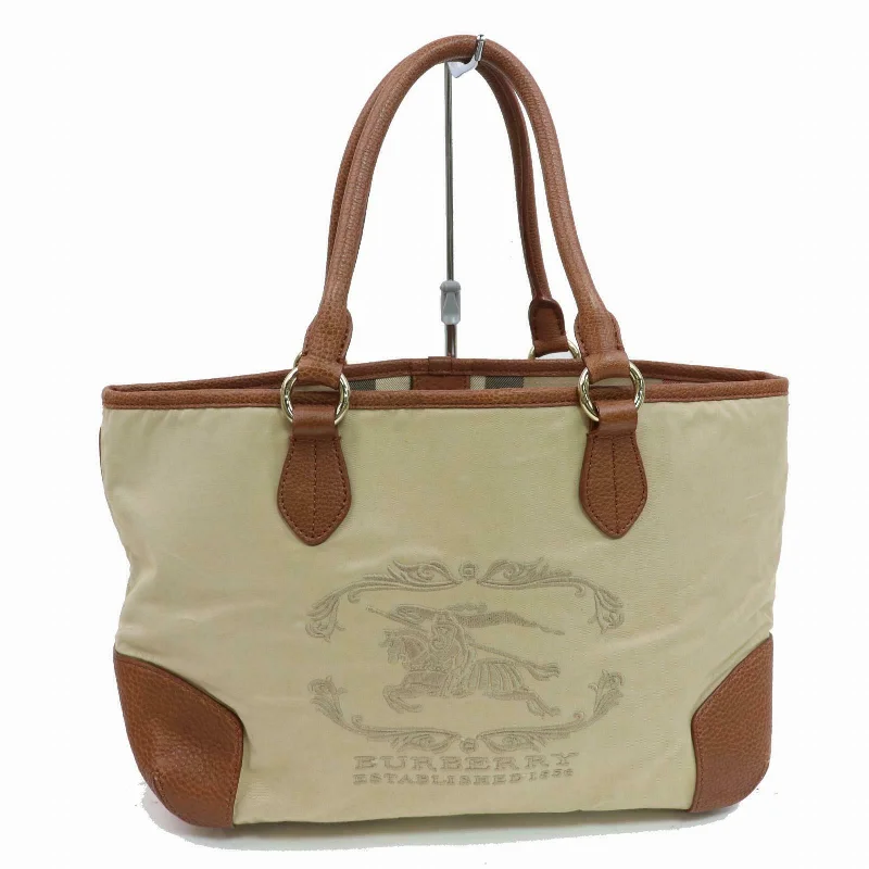 Water - Resistant Burberry Beach BagsBrand Inspired Burberry Hand Bag Beige Canvas (SHC1-14383)