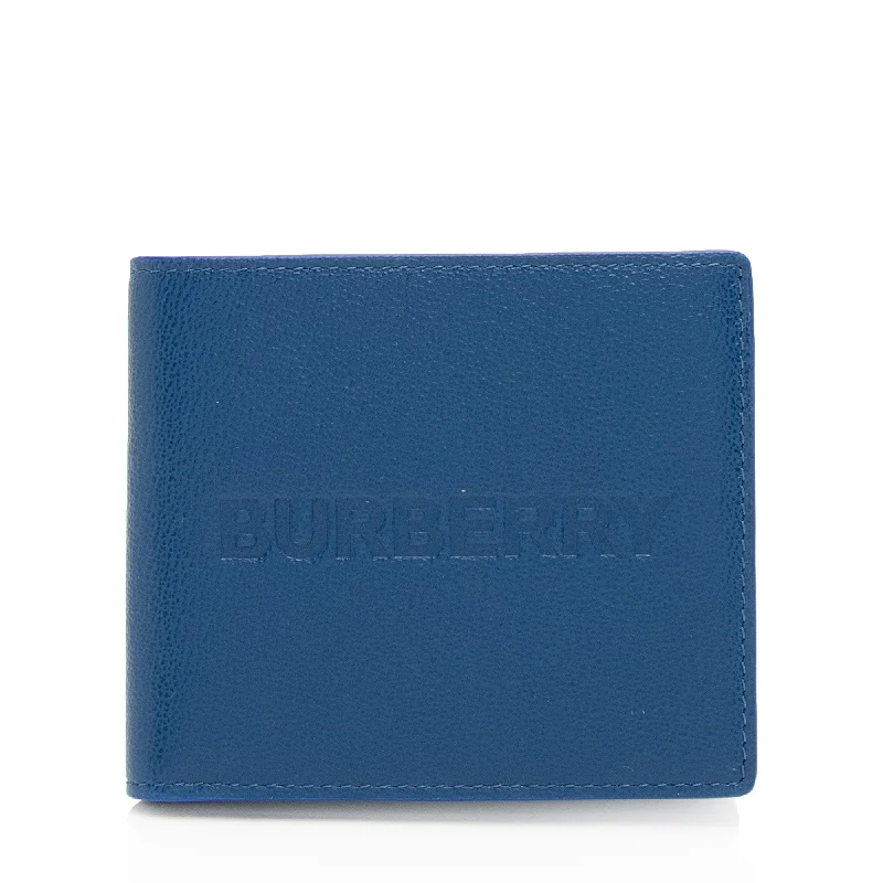 Statement - Making Oversized Burberry BagsBurberry Embossed Grainy Calfskin  Bi-Fold Wallet (SHF-eDYuMU)