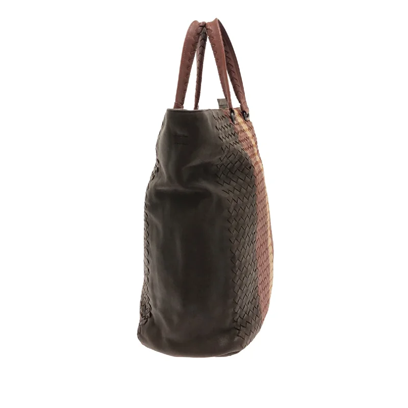 Bottega Veneta bags with floral appliquesBrown Bottega Veneta Intrecciato Tote