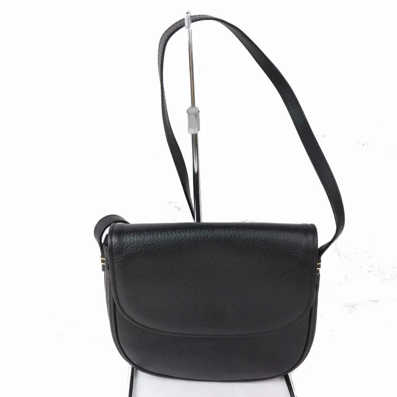 Sustainable and Ethical Burberry Bags for Conscious ConsumersBrand Inspired Burberry Shoulder Bag Black Leather (SHC1-14387)