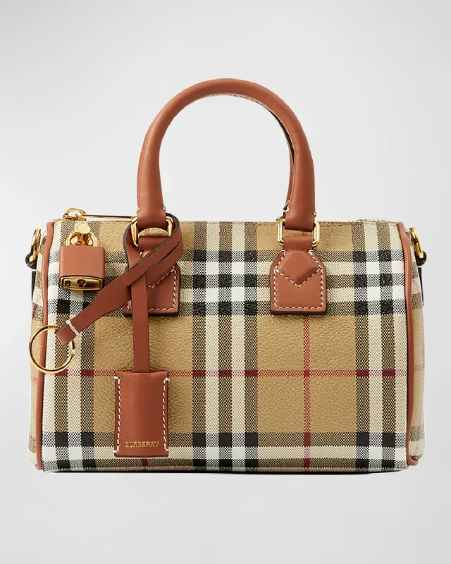 Compact and Portable Burberry Waist BagsCheck Bowling Shoulder Bag