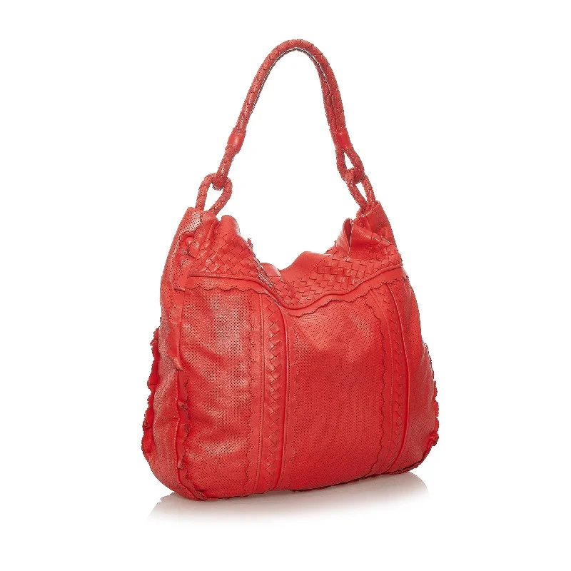 Bottega Veneta leather bags for everyday useRed Bottega Veneta Intrecciato Leather Tote Bag