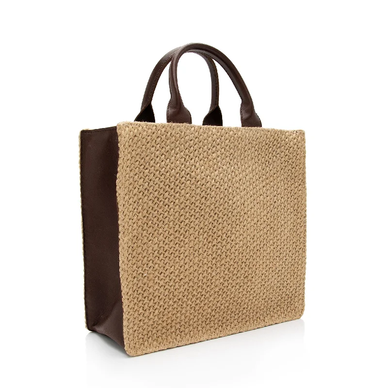 Bottega Veneta tote bags for work and travelBottega Veneta Vintage Woven Raffia Leather Zip Tote (SHF-Hp09r7)