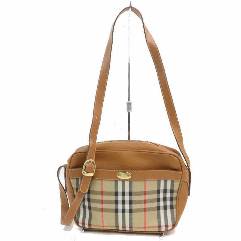 Two - Tone Burberry Bags for a Modern AestheticBrand Inspired Burberry Shoulder Bag Light Brown Canvas (SHC7-10295)