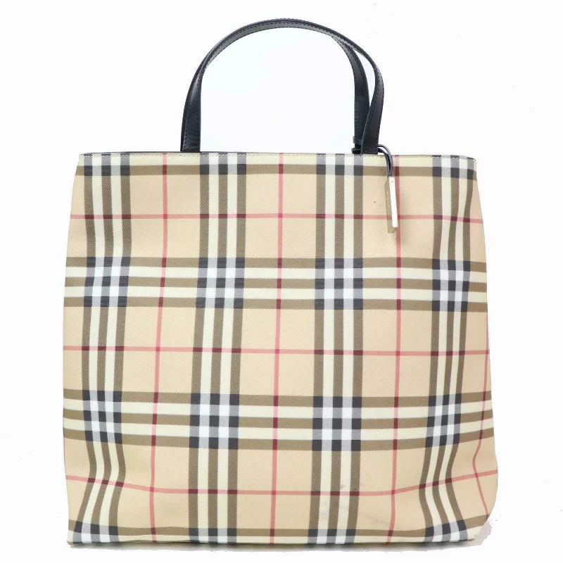 Foldable Burberry Shopping Bags for ConvenienceBrand Inspired Burberry Tote Bag Cream PVC (SHC1-14444)