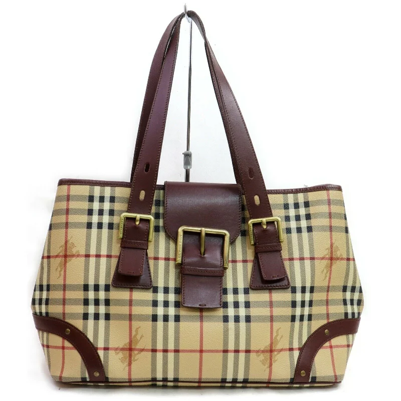 Travel - Approved Burberry Carry - on BagsBrand Inspired Burberry Shoulder Bag Beige PVC (SHC7-10226)