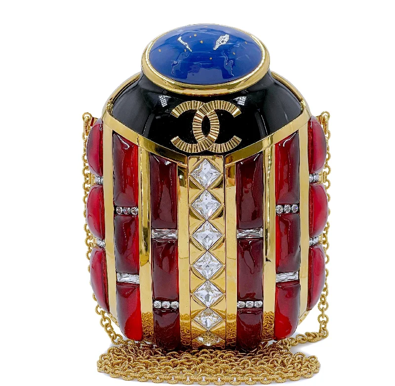 Chanel All - Match Handbag for Versatile StylingChanel Scarab Minaudière Bag 2019 Egypt Paris-New York Evening Clutch 7ZR