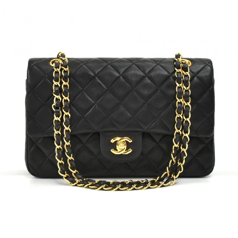 Chanel All - Match Handbag for Versatile StylingDouble Flap Quilted Lambskin Leather Bag