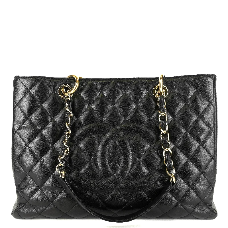 Chanel Medium Tote Bag for Office LadiesCaviar Leather Grand Shopping Tote GST Bag