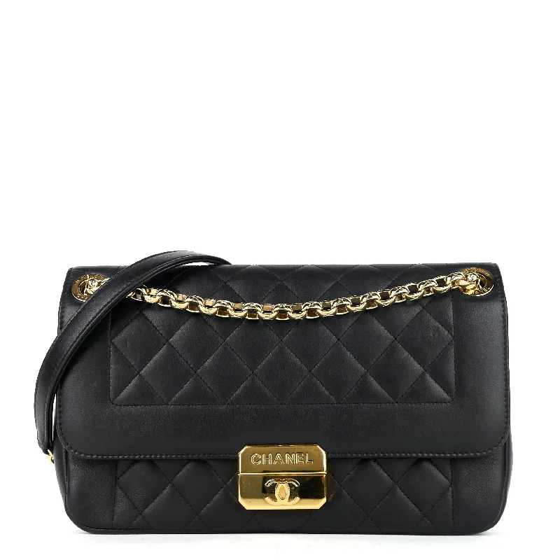 Chanel Lightweight Handbag for Daily ErrandsChic With Me Large Lambskin Leather Bag