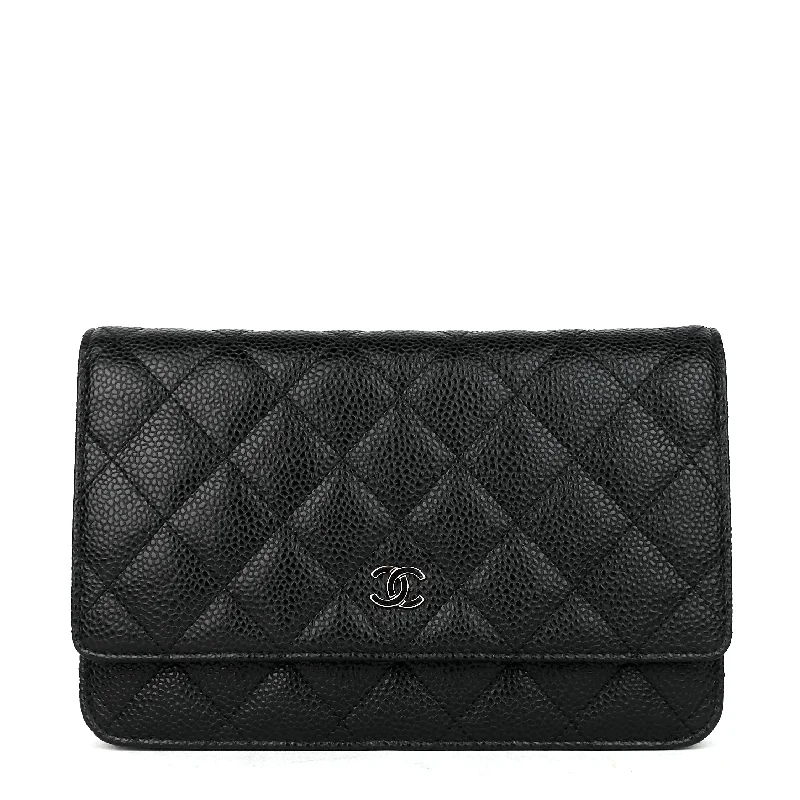 Chanel Designer Handbag with Unique DesignWallet on Chain Caviar Leather Bag