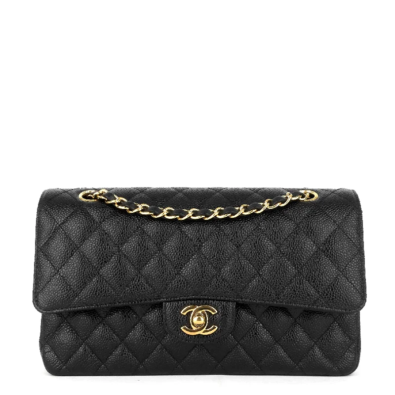 Chanel Quilted Leather Shoulder Bag for FashionistasDouble Flap Quilted Caviar Leather Bag