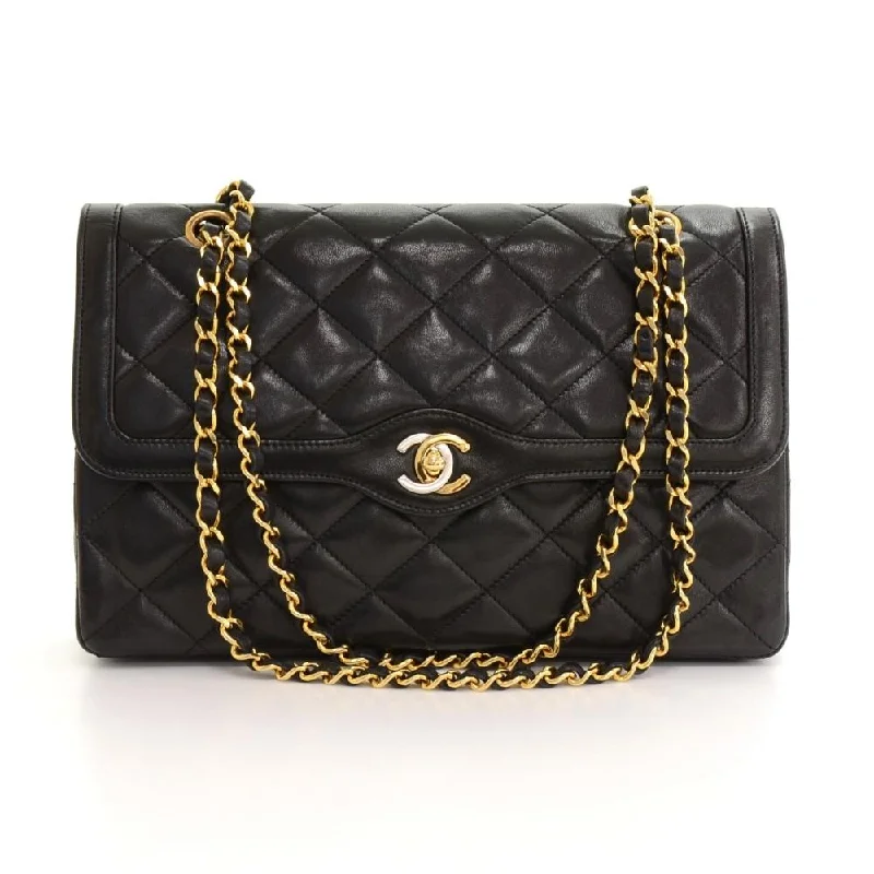 Chanel Handbag with Adjustable Strap for ComfortDouble Flap Quilted Leather Bag