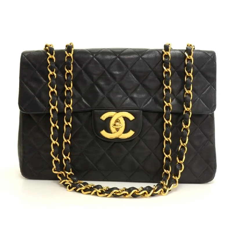 Chanel Luxury Handbag for High - End EventsQuilted Lambskin Leather Maxi Bag