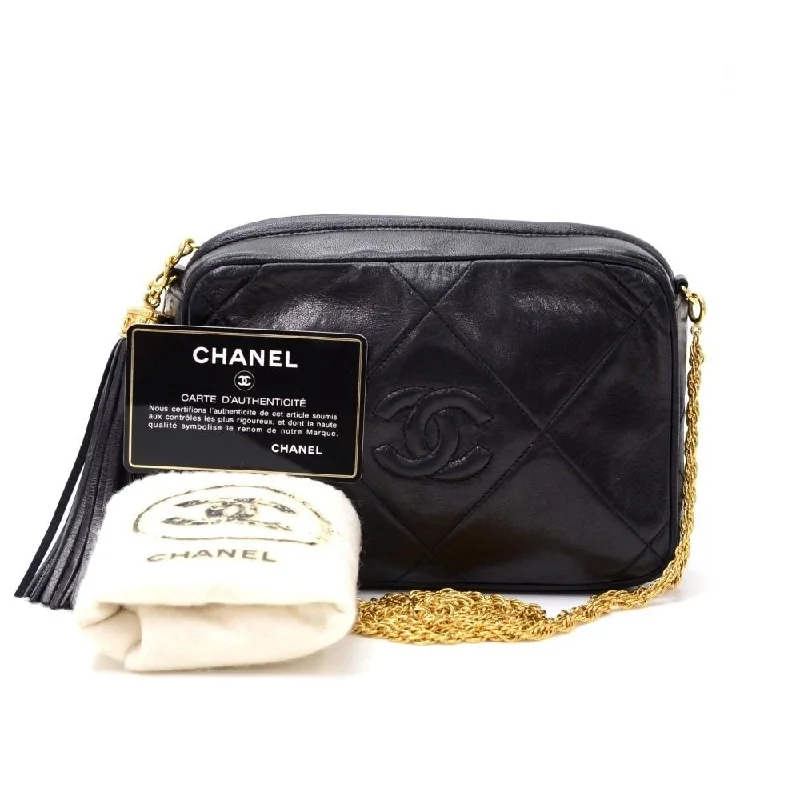 Chanel Handbag with Adjustable Strap for ComfortQuilted Lambskin Leather Bag