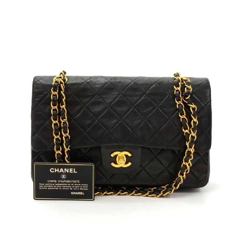 Chanel Quilted Leather Shoulder Bag for FashionistasDouble Flap Quilted Lambskin Leather Bag