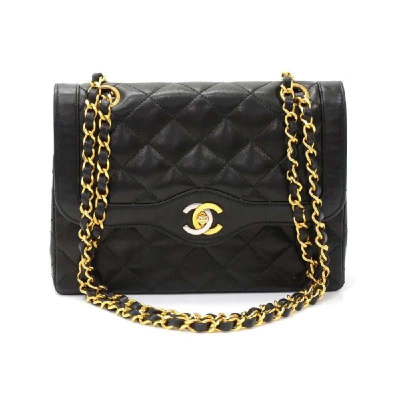 Chanel All - Match Handbag for Versatile StylingDouble Flap Quilted Lambskin Leather Bag