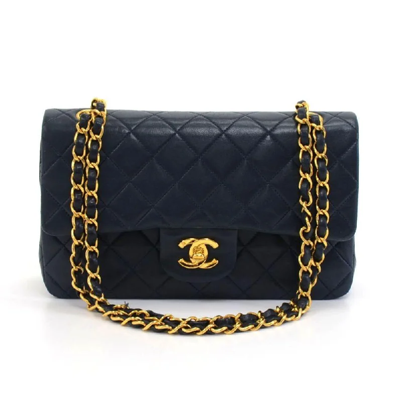 Chanel Designer Handbag with Unique DesignDouble Flap Quilted Lambskin Leather Bag