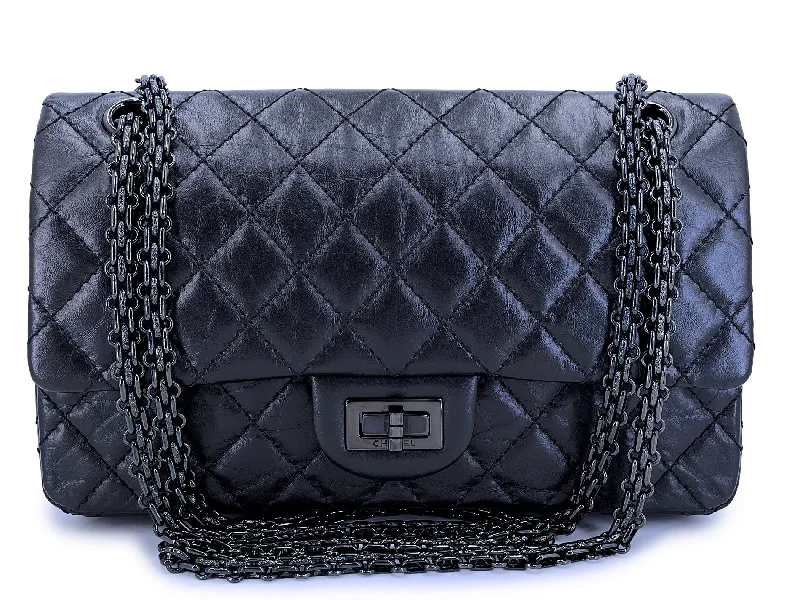 Chanel Classic Flap Bag for Evening PartyChanel So Black Reissue Black Medium 2.55 225 Flap Bag U2T