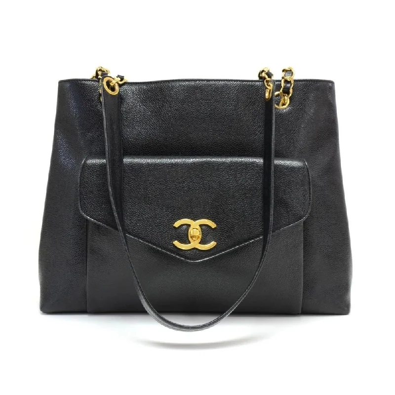 Chanel All - Match Handbag for Versatile StylingQuilted Caviar Leather Bag