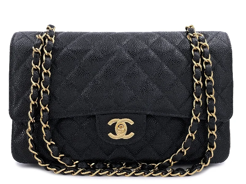 Chanel Classic Flap Bag for Evening PartyChanel Vintage Caviar Medium Classic Flap Bag Black 24k GHW 2004 Double D3R