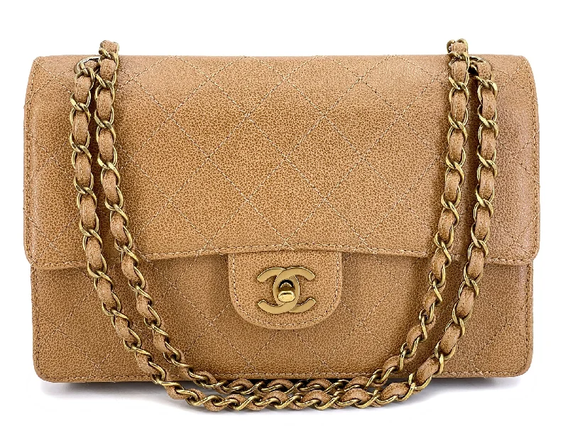 Chanel Limited Edition Handbag for CollectorsChanel Vintage Dark Beige Medium Caviar Classic Flap Bag CUC