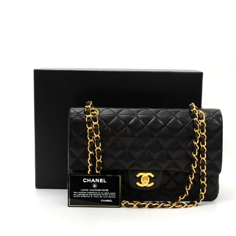 Chanel All - Match Handbag for Versatile StylingDouble Flap Quilted Lambskin Leather Bag