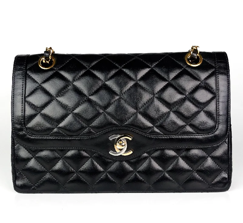 Chanel Designer Handbag with Unique DesignDouble Flap Quilted Lambskin Leather Bag