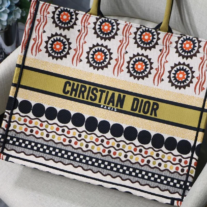 Christian Dior bags with a zip - top closure and multiple compartmentsDIOR BOOK TOTE