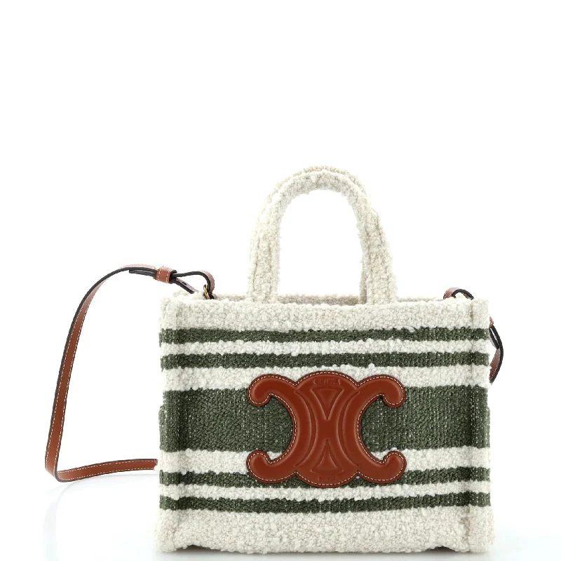 Cabas Thais Tote Striped Fabric Small